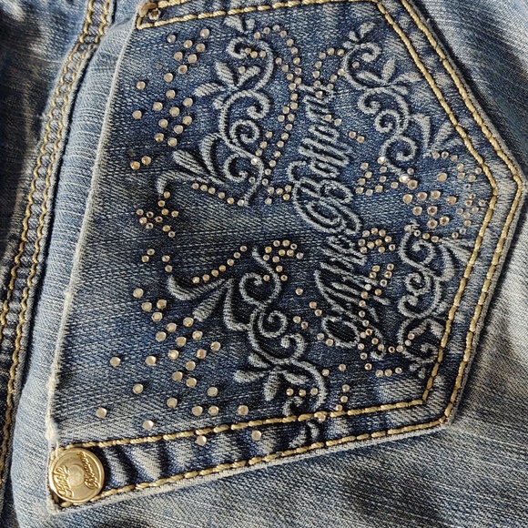 Vintage Apple Bottom Jeans Size 9/10, 32" inseam - Picture 10 of 12